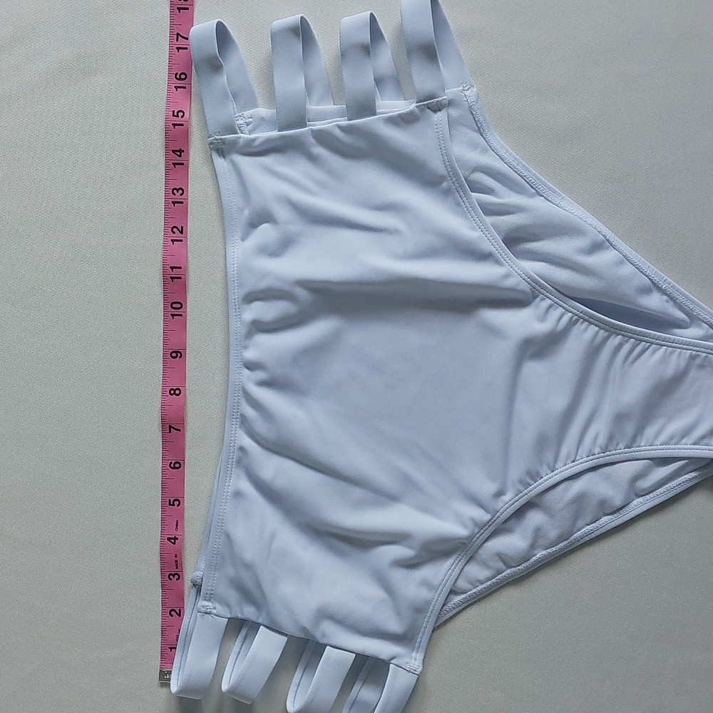 Shekini Bikini Bottoms women's one piece swimwear white size XXXXL - Picture 8 of 8
